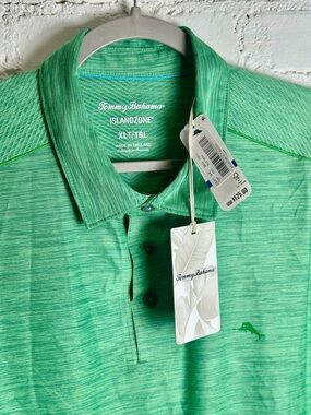 NWT Tommy Bahama Men’s IslandZone Green Polo Shirt XLT Tall